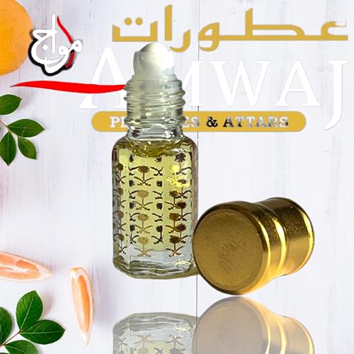 Golden Dust, 3ml Perfume Oil Roll on by Amwaj Perfumes and Attars, Made in U.A.E - Image 3