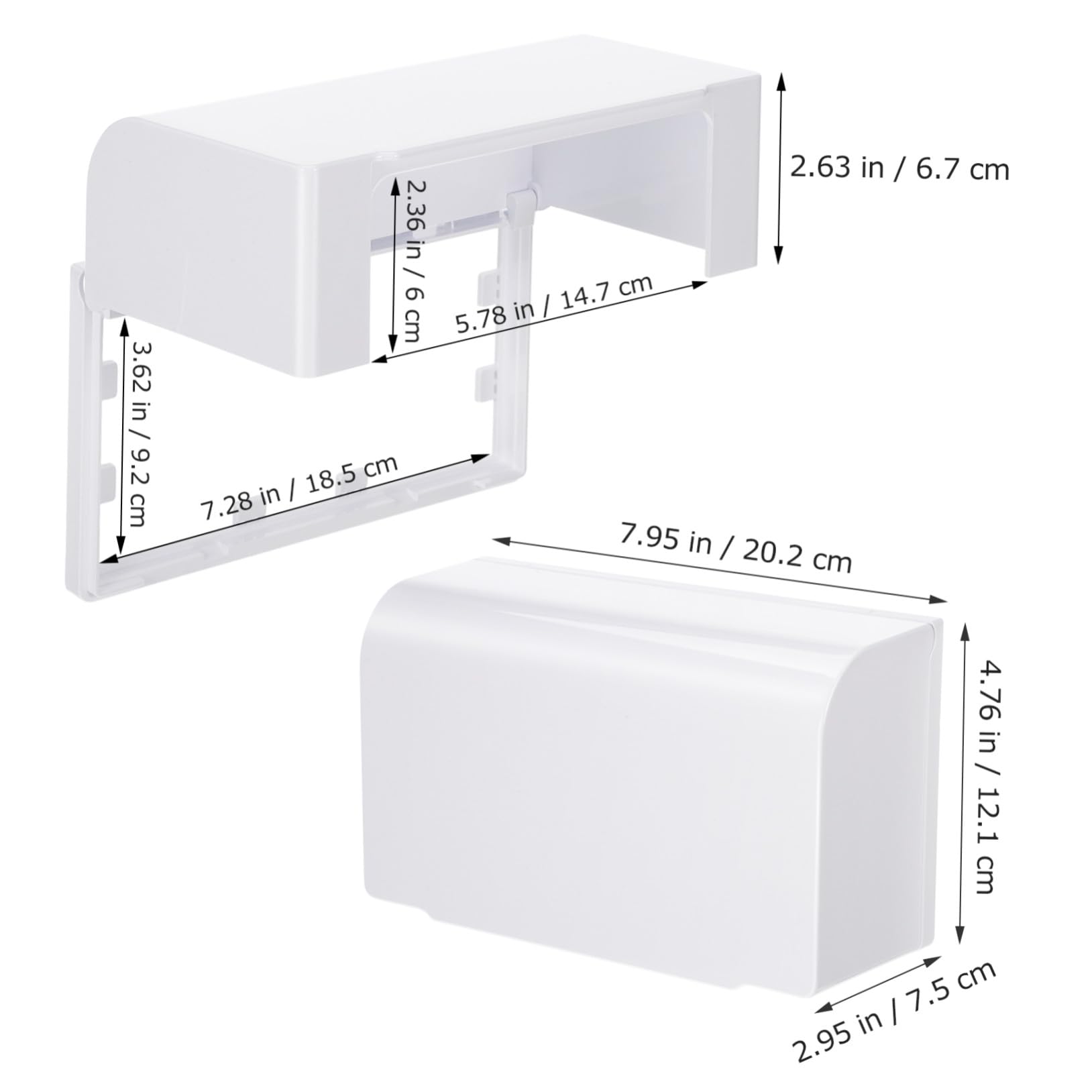jojofuny 6piezas Cubierta Para Tomacorrientes Doble Protección Para Enchufes Baños y Salones Instalación Material Resistente y