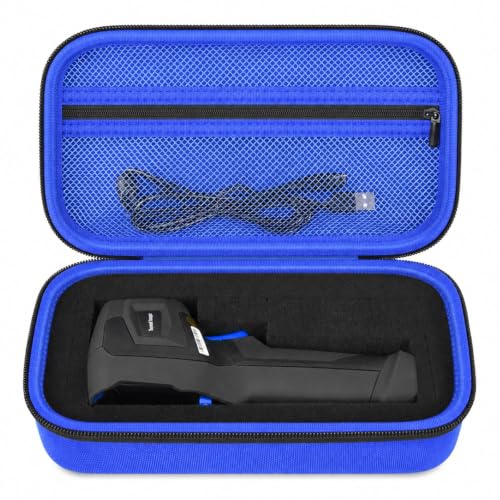Image of Boobowl Case Compatible with for HSFTOOLS HF96 / H128 / Thermal Camera, Infrared Cameras Storage Holder Box for USB Cabless(Bag Only) (Blue, For TC004 / H96 / H128)