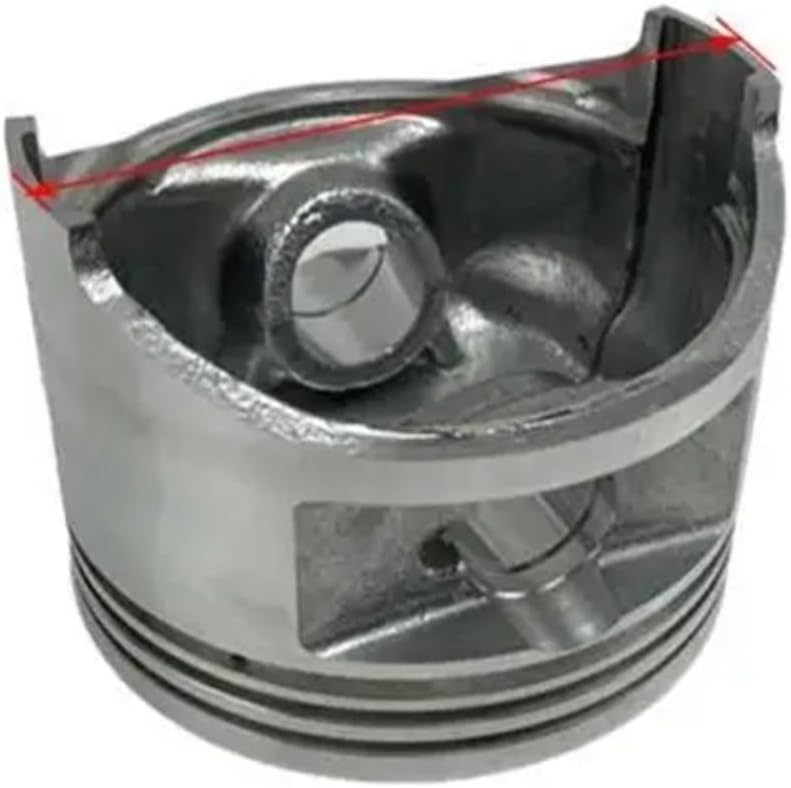 Piston Assembly Fit for 152f 154f 168f 170f 173f 177F 188F 190F 192F Engine Accessories(Gray)