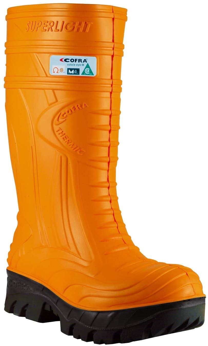 COFRA 00040-014.W44 - Stivali di sicurezza THERMIC ARANCIONE S5 MET, arancione/nero, misura 44