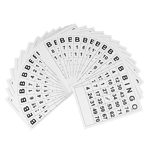 Cartes de bingo en papier blanc pour animer votre prochain loto ou jeu interactif en famille
