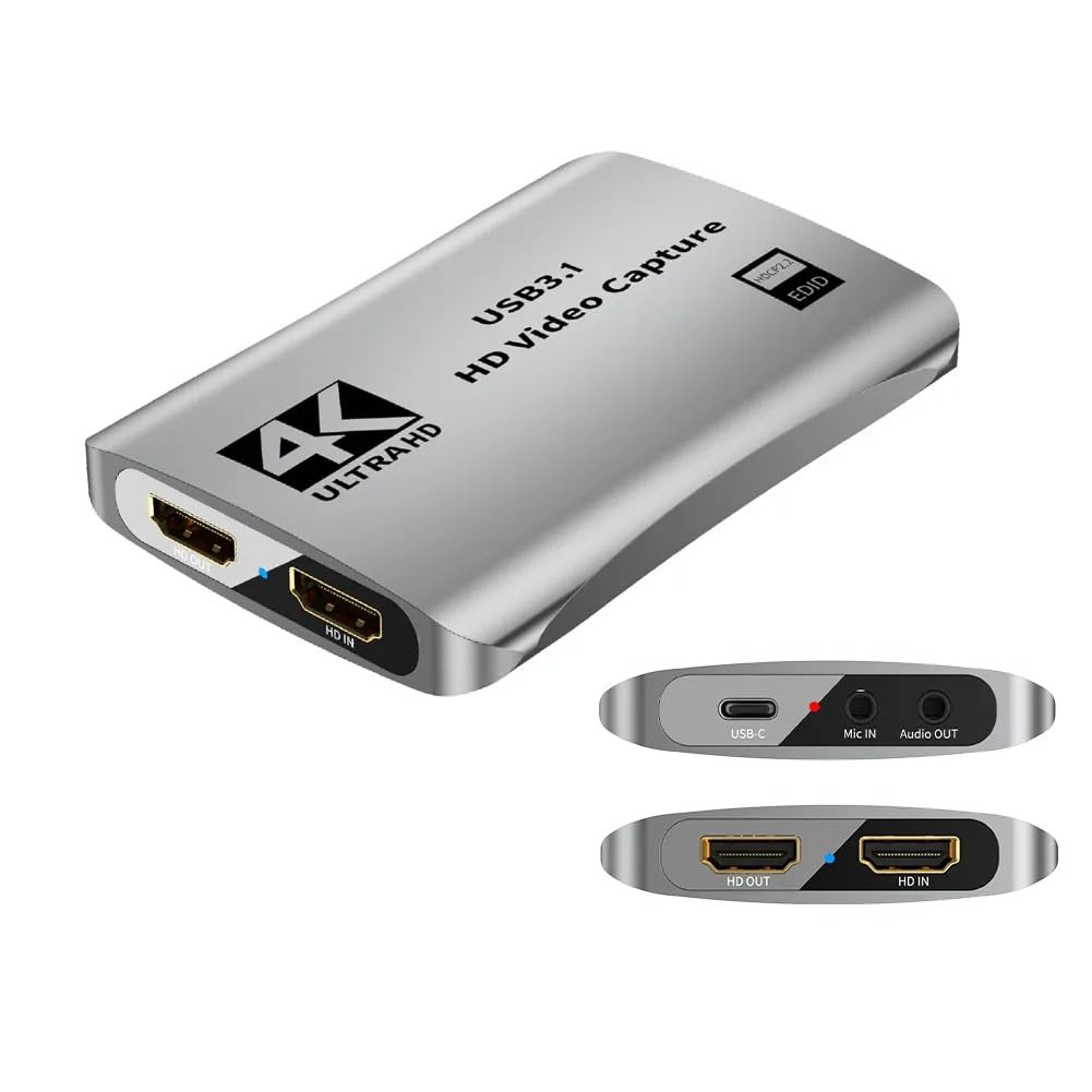 MICROWARE Type C Video Capture Card Recording 4K 30FPS 2K 60FPS 1080P 120FPS HDMI to USB C Streaming for PS4 5 Nintendo Switch Video Recorder Box (B0CTJWZ22R) Amazon Price History, Amazon Price Tracker
