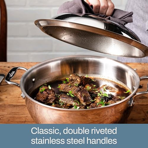 Image of All-Clad D3 3-Ply Stainless Steel Cookware Set 14 Piece Induction Oven Broiler Safe 600F Pots and Pans Silver