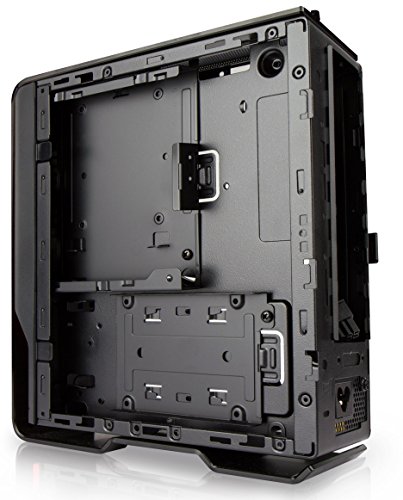 Inwin Chopin Secc Mini-Itx Tower Case 150W Power Supply With 4 Colors Stickers Inside, Black Aluminum #TOP7