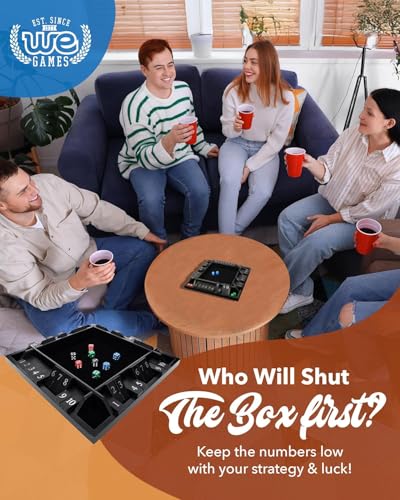 Shut the Box Juego de Mesa Classic 4 Jugadores miniatura 3