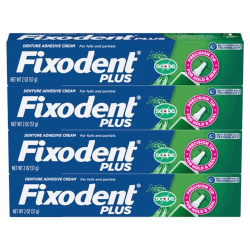 Fixodent MEIGE1000HU1936 Plus Scope Secure Denture Adhesive 2.0Oz thumb #1
