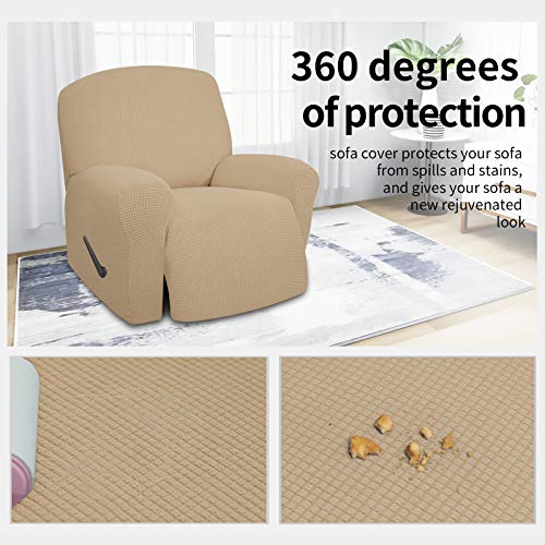 image for Easy-Going 4 Pieces Oversized Recliner Stretch Sofa Slipcover Sofa Cov