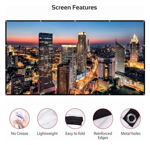 Pantalla de proyector plegable portátil 200 pulgadas 16:9 miniatura 2