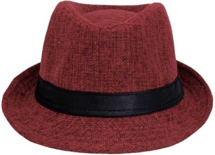Fedora hat/Sun hat for Men/Women Color-red-image-11