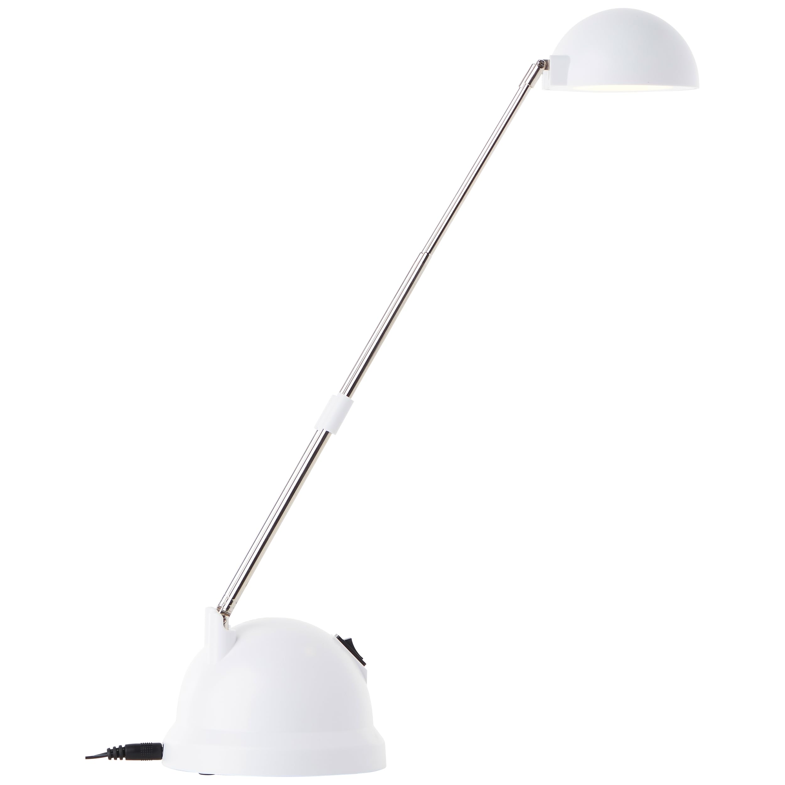 Brilliant Katrina Lampada da tavolo a LED regolabile in altezza e girevole per ufficio bianca 600 lumen, 7,26 W, LED integrato, 40 x 11,5 x 44 cm