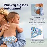 Bambino Mio Pływacka pielucha wielokrotnego użytku (6-12 miesięcy - Pracowite pszczółki) dla niemowląt i małych dzieci