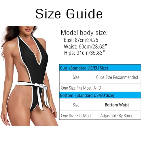SHERRYLO Deep Monokini One Piece Swimsuit for Women Plunging Womens Bathing Suit Exotic Swimsuits Sexy Trikini Bathing Suits - Image 6