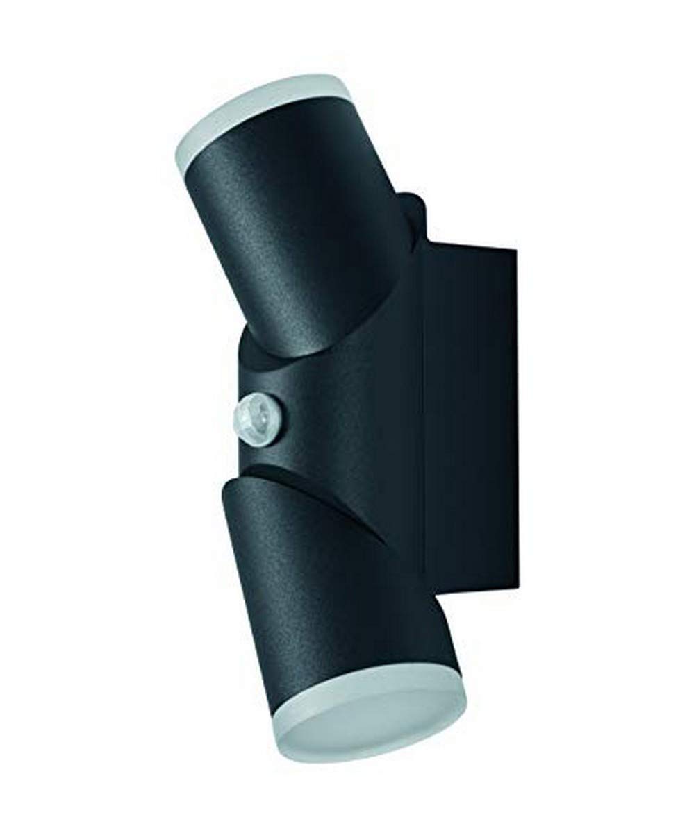 LEDVANCE Lampa ścienna i sufitowa LED, lampa do zastosowań zewnętrznych, ciepła biel, zintegrowany czujnik światła dziennego i ruchu, Endura Style Updown Flex Sensor