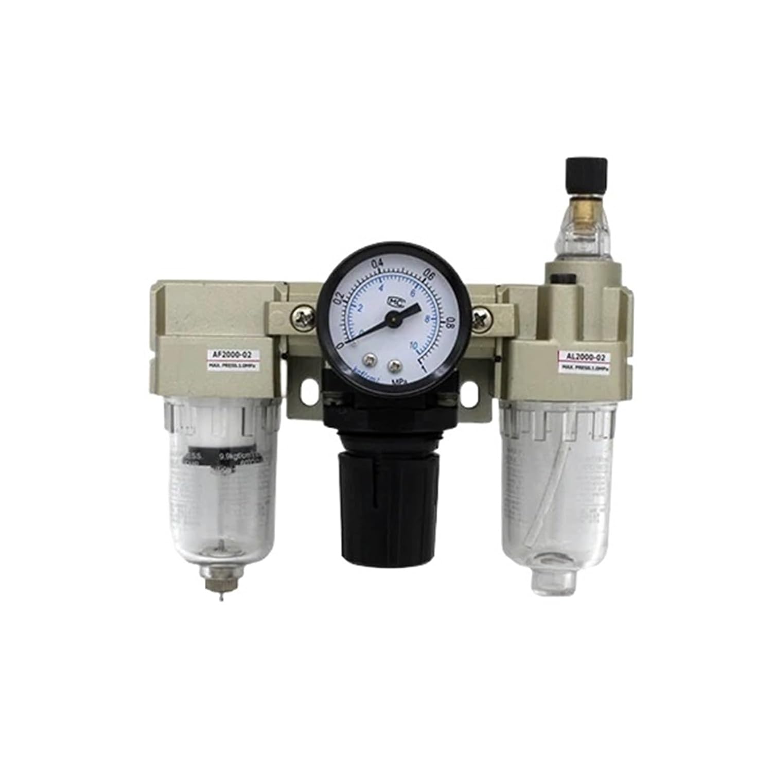 AC4000-04 Air Filter + Pressure Regulating Valve + Lubricator Combination AF4000-04 AR4000-04 AL4000-04 1Pcs