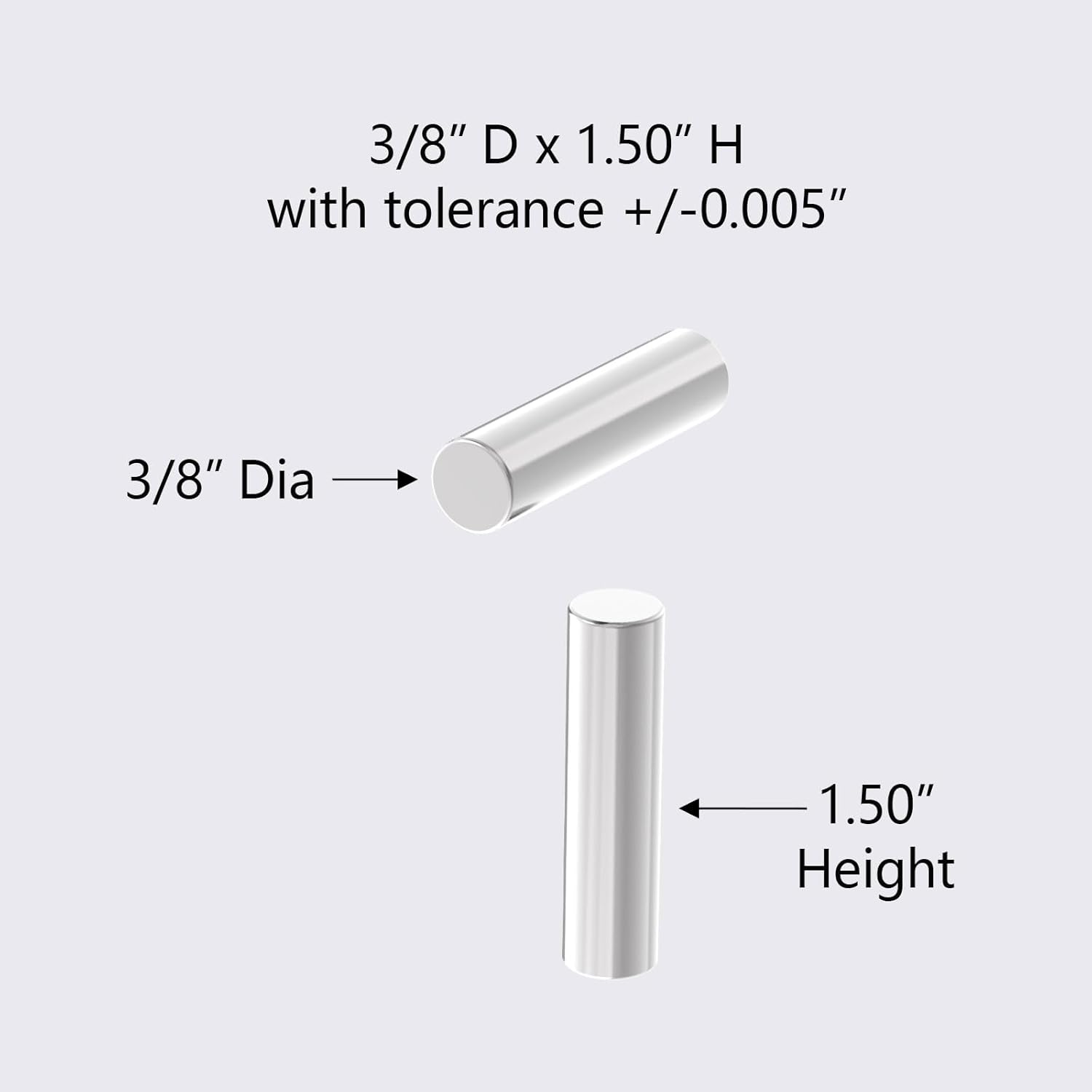 Strong Nail Polish Magnets -3/8" D x 1.50" H - 5Pack, Cat Eye Gel Nail Polish Magnet, Powerful Neodymium Cylinder Magnets for Fridge, DIY, Building, Scientific, Craft, Office,Map Magnet