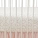 Lambs & Ivy Confetti Fitted Crib Sheet, Pink/Gold Heart