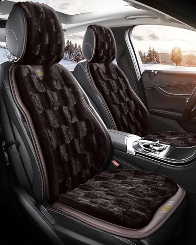 車用シートカバー 厚手 暖かい 模造ミンクベルベット に適用トヨタアルファード/ヴェルファイア 20系 30系 40系 カーシートカバーセット 糸くずが落ちない ふわふわ 柔らかくて快適 スタイリッシュで豪華な 圧迫感軽減 車クッション 座布団 防汚 お尻