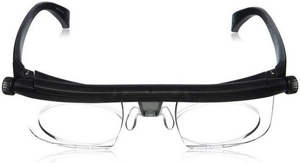 Unisex Adjustable Magnification Vision Correction Zoom Lens Glasses Vision Reader Eyeglasses Dial Eye Glasses