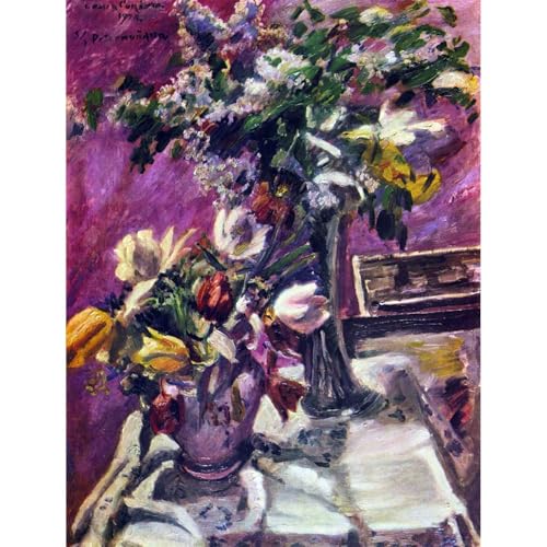 Impression sur toile haut de gamme Corinth ARTICULOZY lilas et tulipes