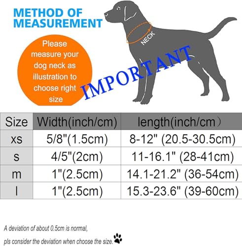 DOGWONG Hundehalsband, Hunde Halsband für Kleine Mittlere und Große Hunde, Komfort Gemustertes Hundehalsbänder Verstellbares