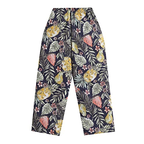 Image of Hopscotch Girls Cotton All-Over Print Top and Pant Set in Multi Colour