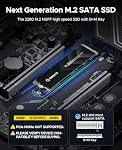 ORICO M.2 2280 SATA SSD, 1TB Internal M.2 SSD with B+M Key for Desktop/Laptop, SATA III 6Gbps NGFF Solid State Drive Low Power Consumption with 3-Year After Sale Service - Y20M