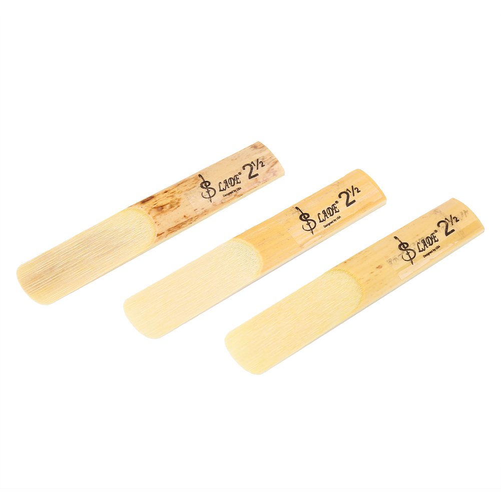 Lot de 10 anches de clarinette en plastique 2,5 mm - Plates - Pour clarinette
