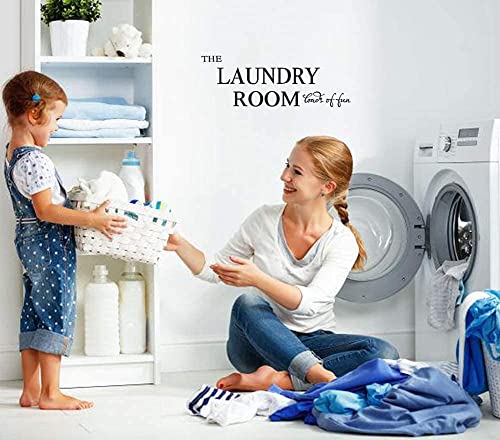 Adecns Laundry Room Wall Decal The Laundry Room Loads Of Fun Vinyl Wall Sticker Laundry Art Signs Wall Quote Sticker For Laundry Room Home Decor #TOP2