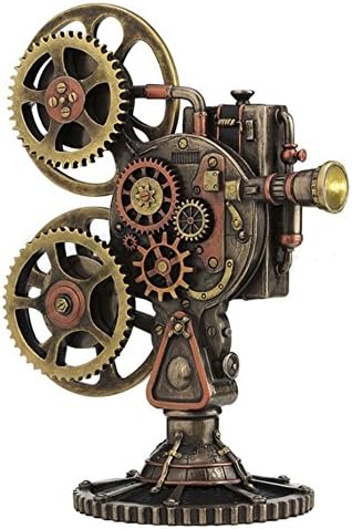 9.5" Steampunk Projector (LED) Statue Figure Sculpture Gothic Figurine Decor