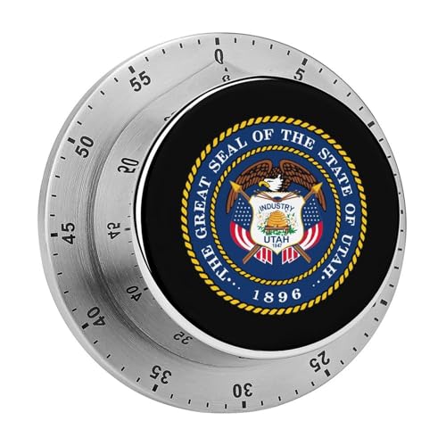 Utah State Logo Stainless Steel Kitchen Timer with Alarm