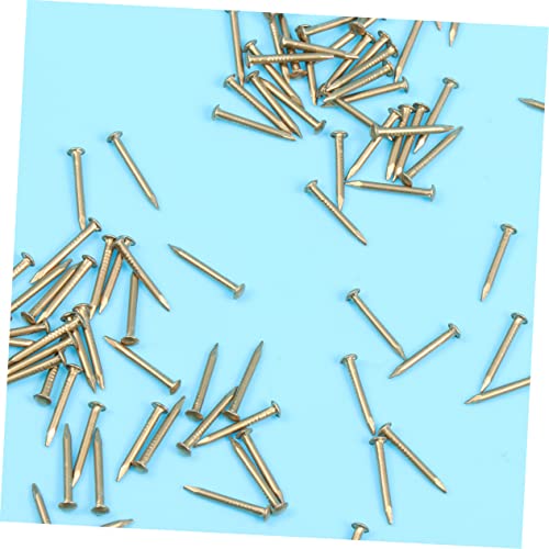 100Pcs Brass Nails Round Head 2.00X0.40X0.40CM for Decorative Wooden Boxes and Hinges miniatura 4