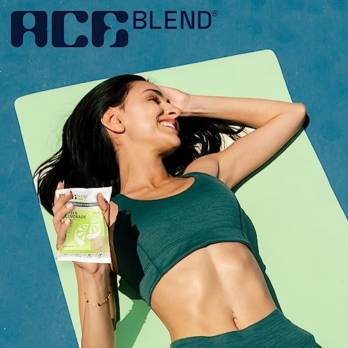 Image of Ace Blend DAILY 20G Premium Plant Protein & Superfoods | 60 Servings | Green Lemonade | Daily Protein | 4 Vital Greens | 4 Antioxidants | 3 Probiotics | Blended for all ages | 100% Gut Friendly