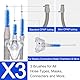 Wisyurt 4-Teiliges Set mit CPAP-Schlauchreinigungsbürsten, Passend für Gängige CPAP-Schläuche und Masken mit Durchmessern Von 15-22 mm