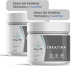 Kit 2x Creatina 100% Pura - Monohidratada, Laudo de Pureza Disponível - Total 600g