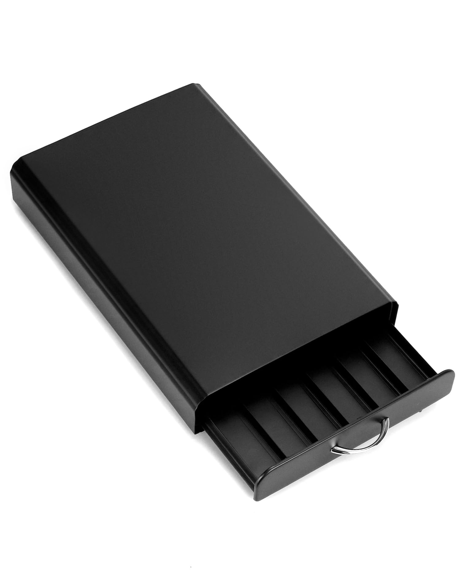 QWORK® Uchwyt na kapsułki do kawy, kompatybilny z 60 kapsułkami Nespresso, metalowa konstrukcja, dozownik kapsułek