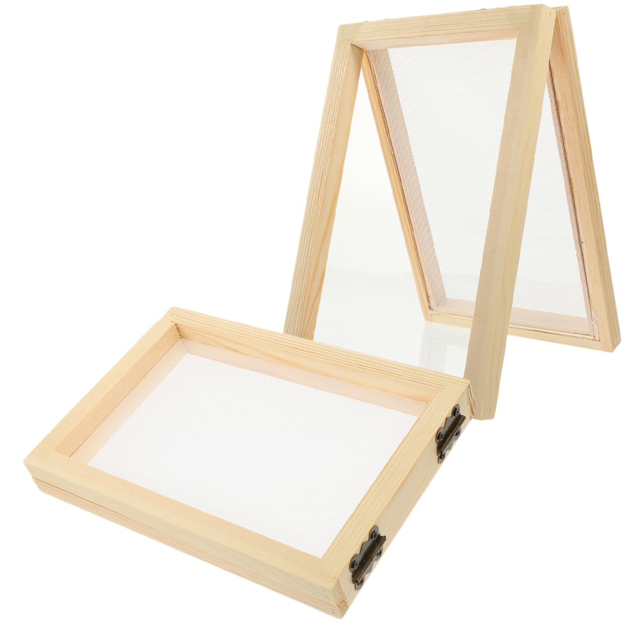 NUOBESTY DIY Paper Craft Wood Paper Making Screen Wooden Frame Enhance Boys and Girls' Hand Skills