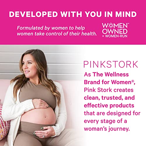 Pink Stork Dha: Prenatal Dha Multivitamin, Enhances Baby’s Brain & Nervous System, Support From Prenatal Vitamins & Omega 3 Fatty Acid Fish Oil, Women-Owned, 60 Capsules #TOP5