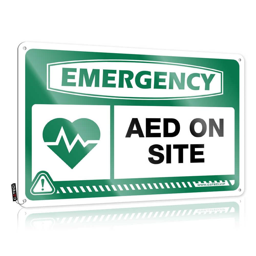 Fzfn Colour Emergency Aed On Site Cool Wall Decor Spring | Old Ideas Decorative Wall Art(30X40cm)