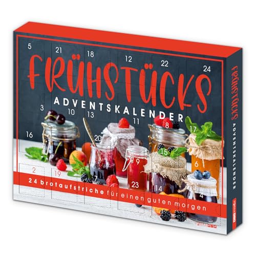 Itenga Frühstücks Adventskalender 2025 – 24 köstliche Aufstriche für die Adventszeit | Marmelade, Honig, Nuss Nougat Creme, Erdnusscreme | Markenqualität von Darbo, Simmler, Schwartau, Faller