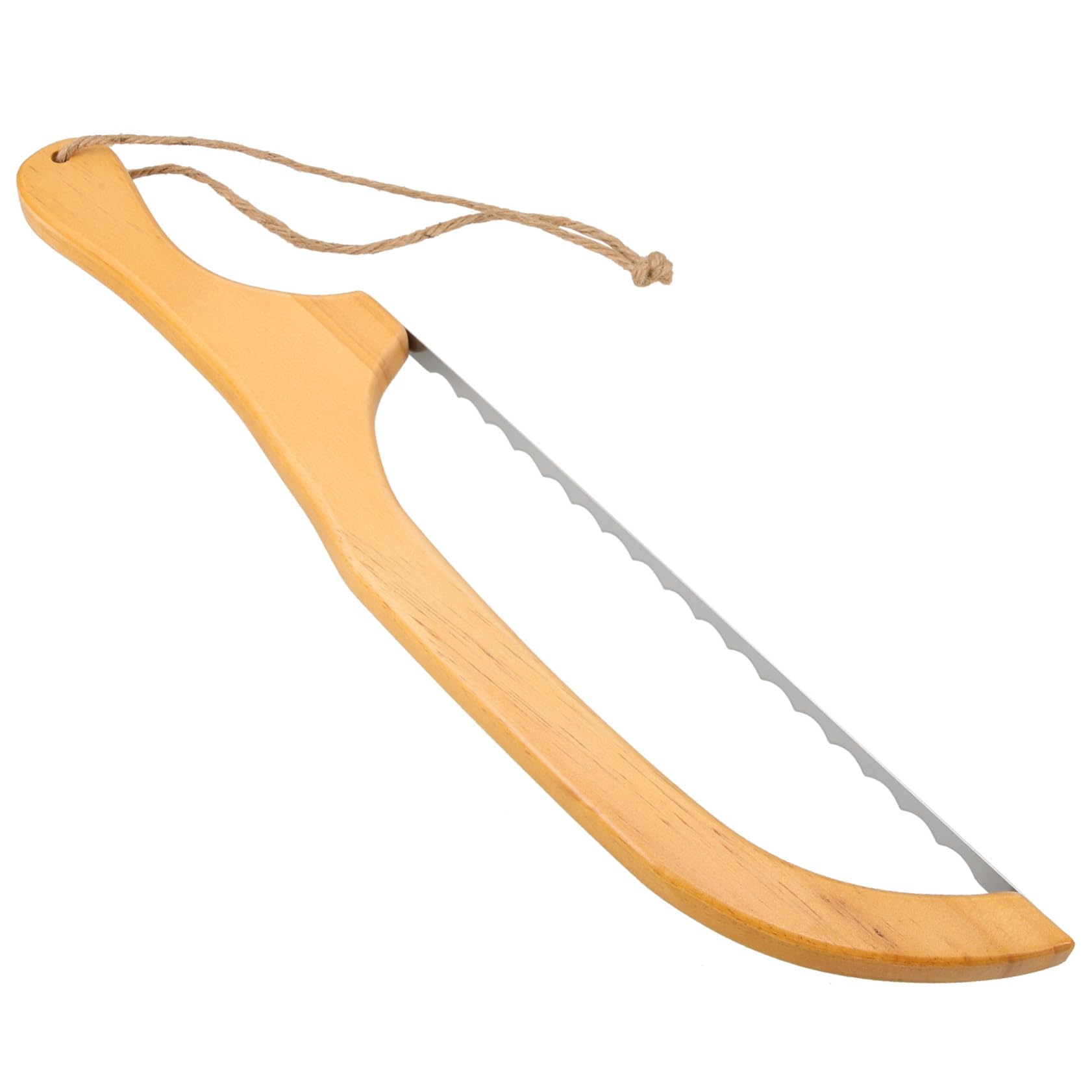 PRETYZOOM 5juegos Cortador De Pan Inoxidable y Madera Herramienta De Corte Para Rebanar Pan Mango Ergonómico Para Cocinas y Repostería
