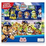 Paw Patrol Stuck on Stories - Activity Books for kids, 16-page storybook, 8 toy...