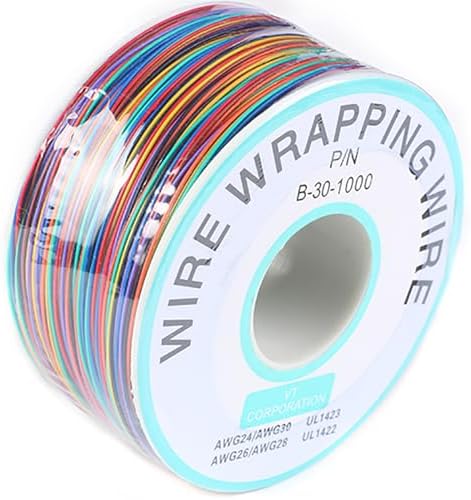 Solid 30 Gauge Kynar Insulated Wire Wrap Kit with 6 Different Color 100 ...