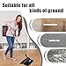KLHB-YF Commercial Cotton Mop Heavy-Duty Industrial with 2 Replacement Heads 152 cm Handle Replacement mop Head (Black)