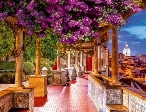 Puzzle 2000 pièces : Le mirador de Santa Luzia Lisbonne Ravensburger Nathan - vue 7