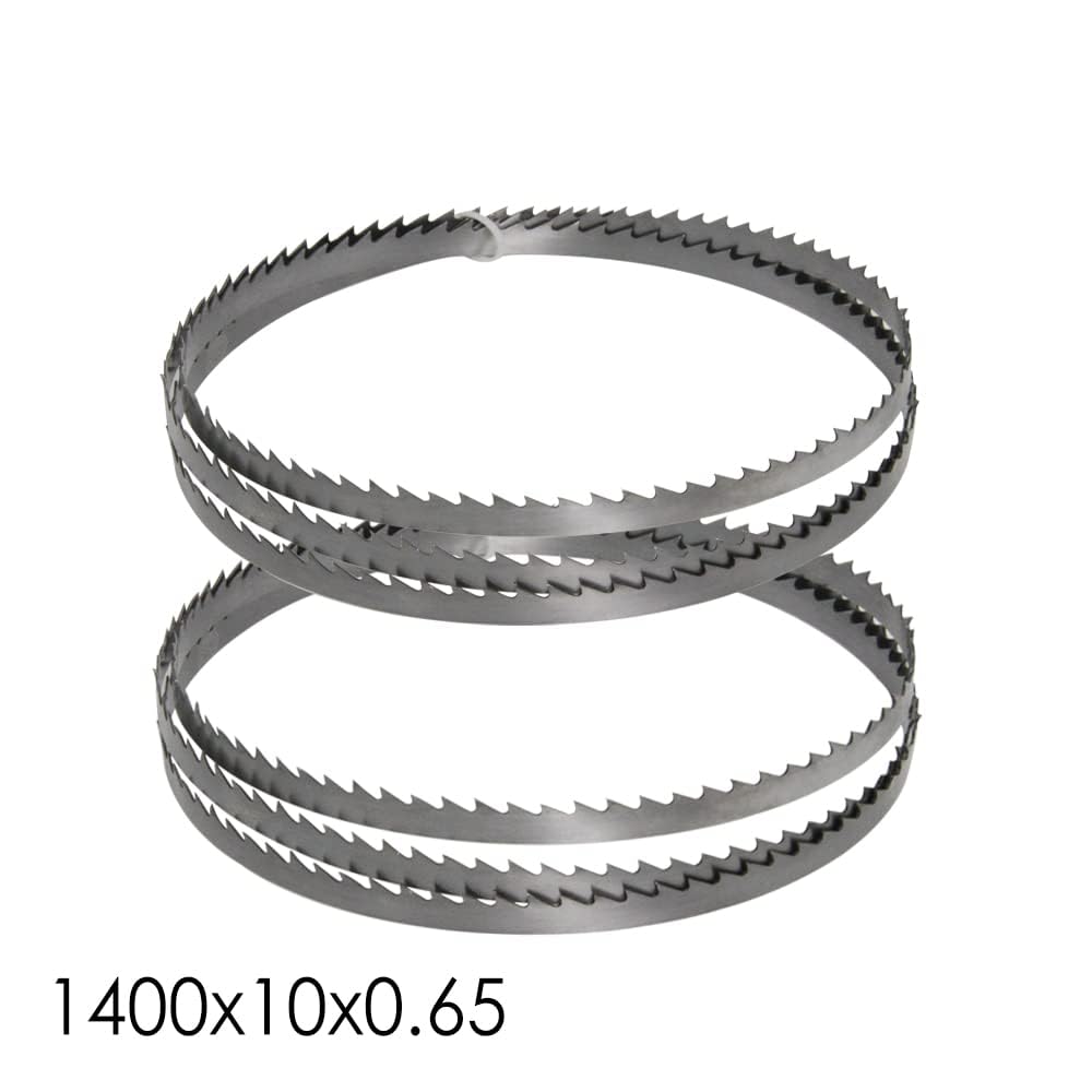 Lot De 4 Lames De Scie À Ruban, SK5 1400mm x 10mm x 0.5mm Pour Scie À Ruban 8" TPI6