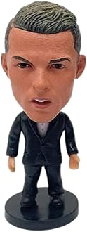 Mayatra's Football Player Figure - Premium Sports Action Figure for Fans, Kids, and Collectors - Detailed Design, Perfect for Display, Gifting (Ronaldo Black)