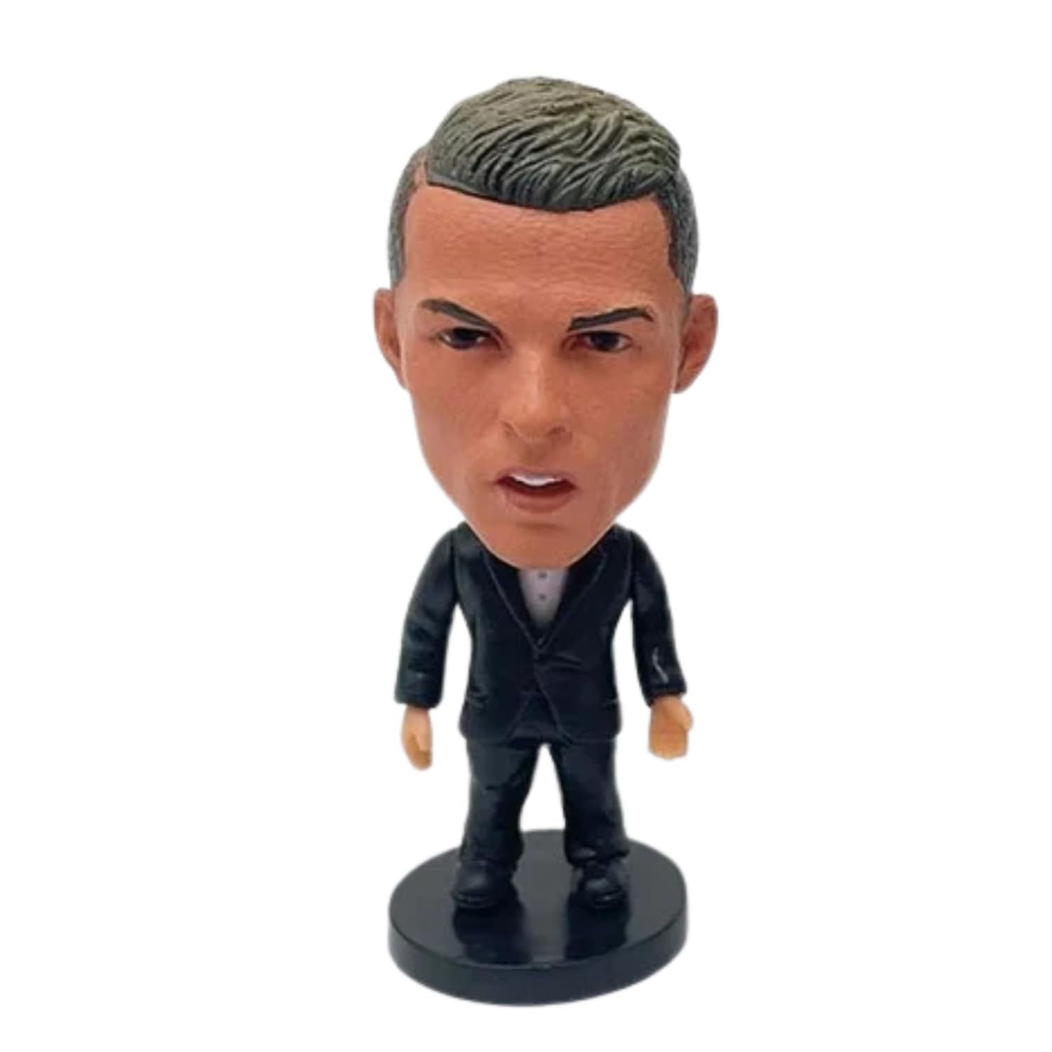 Mayatra's Football Player Figure - Premium Sports Action Figure for Fans, Kids, and Collectors - Detailed Design, Perfect for Display, Gifting (Ronaldo Black)