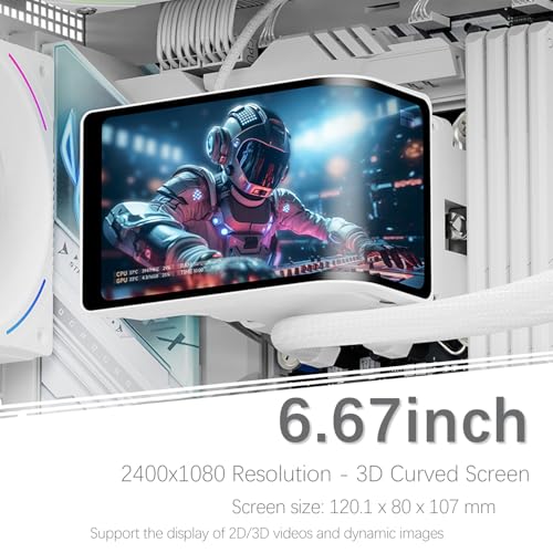 Enfriador líquido para CPU con pantalla curva 3D de 6.67 pulgadas Thermalright 360 mm 3
