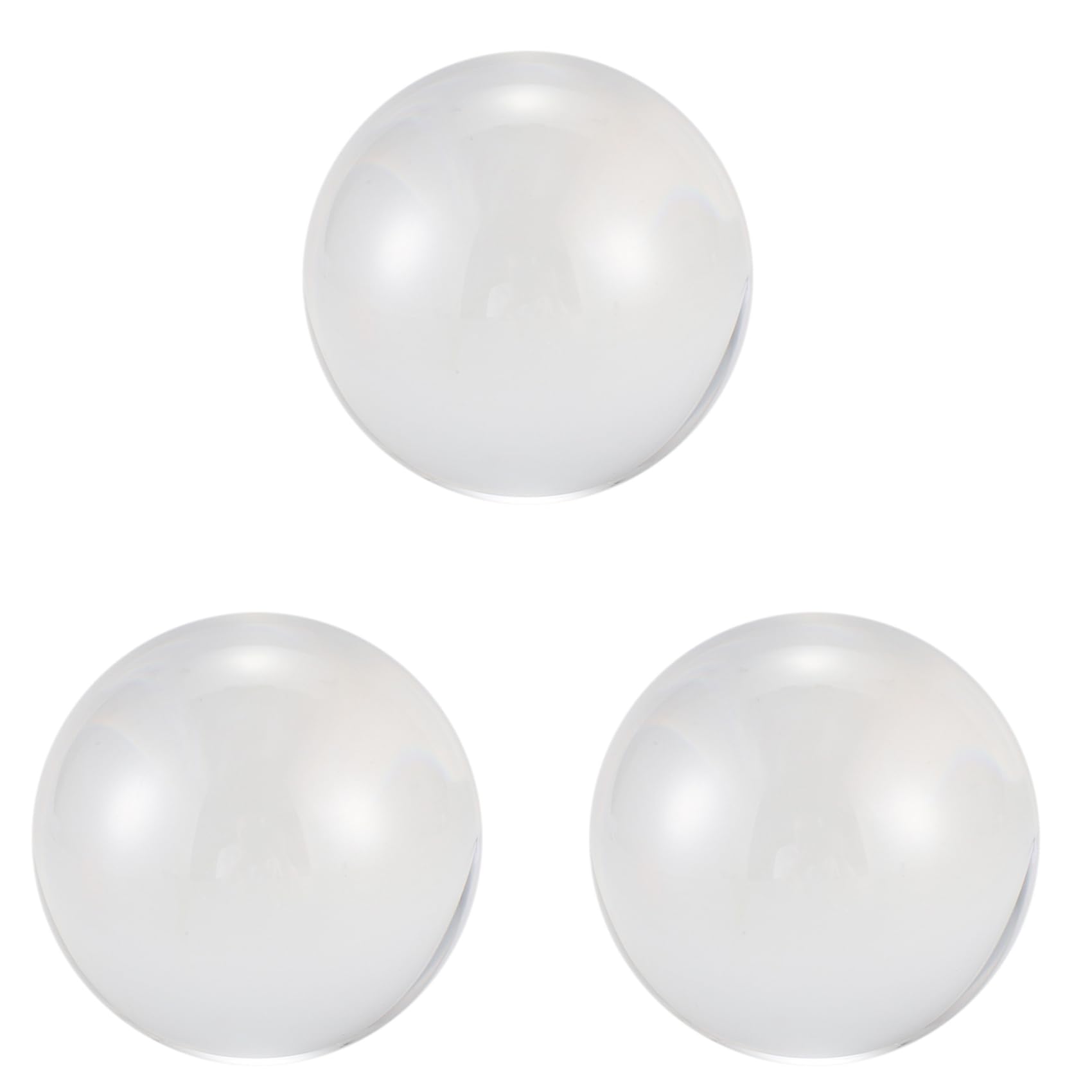 TsoLay 3pcs 60mm Clear Acrylic Ball Transparent Contact Manipulation Juggling Ball Gifts